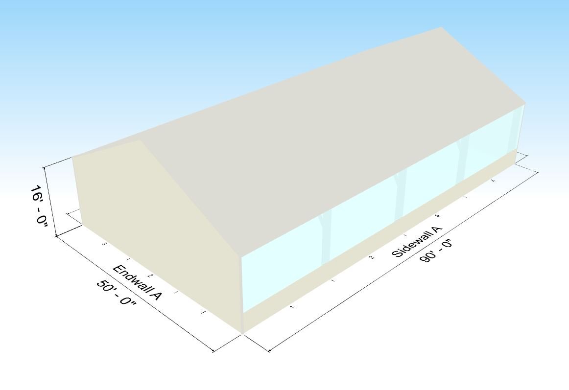 Liento GABLE ROOF GROW BUILDING - Easy Up Eco Structures